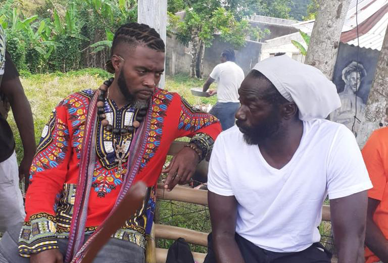 Chief Currie and Grammy Award winner Banton hold a vibes.