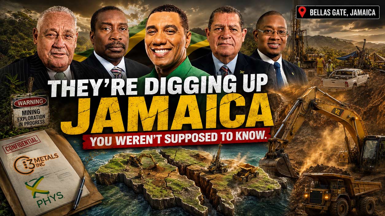 The story nobody told you about copper, gold, and the man who controls 37% of Jamaica's mineral rights.